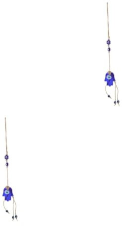 Zerodeko 2 STK Anhänger des Teufelsauges Blechschild Lustiger Brillenhalter Büro Opa Männer Frauen Ästhetisch Groß Perle Anzeige Gadgets Wandregal Aus Makramee Zubehör Gold Glas Blue