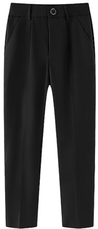 Jungen Anzughose mit Flacher Vorderseite und Verstellbarer Taille, Schul-Outfits Hose Outdoor Jungen
