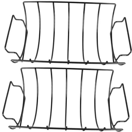 JOINPAYA 2 Pièces Support de Barbecue Antiadhésif pour Viande Plein Air Rack de Côtelettes Steaks Robuste pour Camping