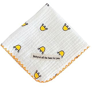 Qsvbeeqj Baby FaceTowel Infant Sbavare Bavaglino Panno di Lavaggio Mussole di Cotone Fazzoletto Delicato sulla pelle Allattamento Bavaglino Asciugamano Bambino Burp Panno Cotone Asciugamano Bambino