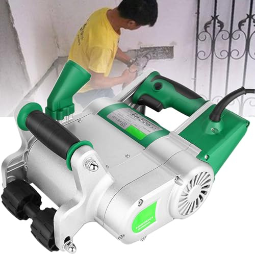 Electric Wall Groove Cutter with Dust Proof Design for Concrete, Brick, and Granite Surfaces