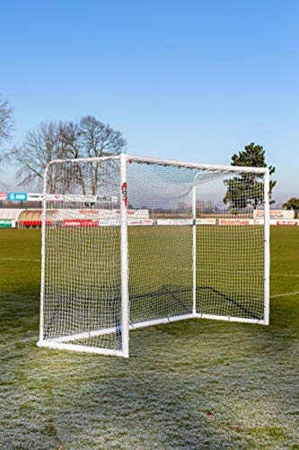 POWERSHOT® fotbollsmål 3 x 2 m – tillverkad i Tyskland – superstabil uPVC och superdesign, väderbeständig, med klicksystem och valbara tillbehör (portvägg + transportväska)