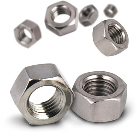 PROTECH 100 Stück Muttern M3 Edelstahl A2 Sechskantmuttern V2A Mutter Sechskant rostfreier Edelstahlmuttern DIN 934 ISO 4032