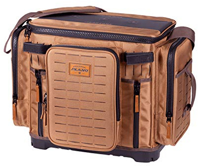 Plano Guide Series 3700 XL Tackle Bag, Beige 1680 Denier Fabric with Waterproof Base, Includes 10 StowAway Utility Organization Boxes, Large Premium Fishing Storage
