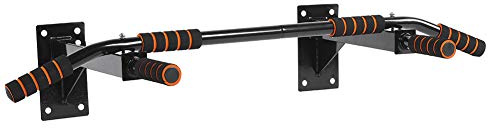 Wand montierte Klimmzugstange, Profi Klimmzugstange zur Wandmontage Reckstange Pull up bar- Klimmzugstange für die Wandmontage Klimmzug-Fitness-Heim mit 6 Schaumstoffgriffen