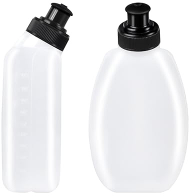 2 x BPA-freie Trinkflaschen für den Lauf-Trinkgürtel | flasche mit Touchscreen-Abdeckung für Marathon, Walking, Wandern, Radfahren, Trail, Skifahren