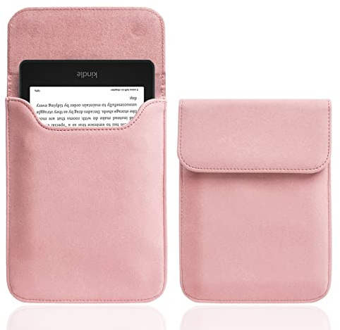 WALNEW Hülle für 7 Kindle Paperwhite and Kindle Colorsoft Signature Edition (2024 Released), Schutzhülle Tasche Sleeve für 6.8-inch All-New Kindle Paperwhite 11th Generation 2021 (Rosa)