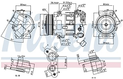 NISSENS Compressore, Climatizzatore 890324
