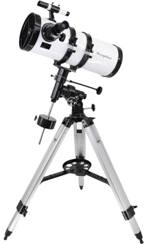 Skyoptikst 1400x 150 mm Reflector Newtionan Astronomical Telescope High Power Equatorial Mount Star Planet Moon Saturn Jupiter