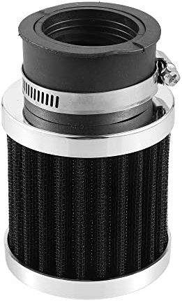 A ABSOPRO Moto Air Filtre Universel 28mm to 48mm pour HONDA Ton Argenté