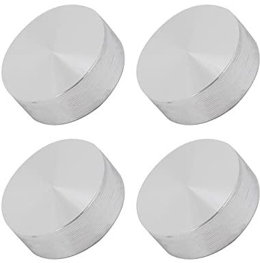 METALLIXITY Solido Alluminio Disco (M8x20mmx8mm) 4pz, Vetro Tavolo Superiore Adattatore Alluminio Cerchio Disco - per Tea Barra, e Altro Vetro Mobili Accessori
