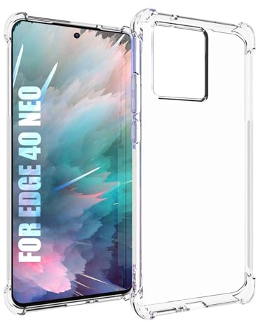 SCL Funda para Moto Edge 40 Neo Funda Motorola Edge 40 Neo, Suave Flexible Silicona Gel TPU Bumper Protección Cover [Anti-Arañazos] [Anti Colisión] Funda Compatible con Motorola Edge 40 Neo