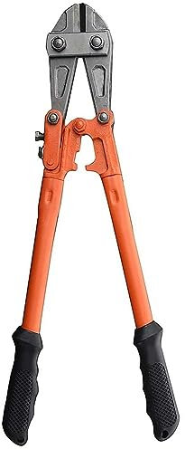 Edward Tools Bolt Cutter 18” - Heavy Duty Forged T8 Steel Blade Cuts Steel Wire, Chain Link Fence, Metal Rods, Screws, Locks, Small padlocks Cutters Ergonomic Rubber Grip Handle