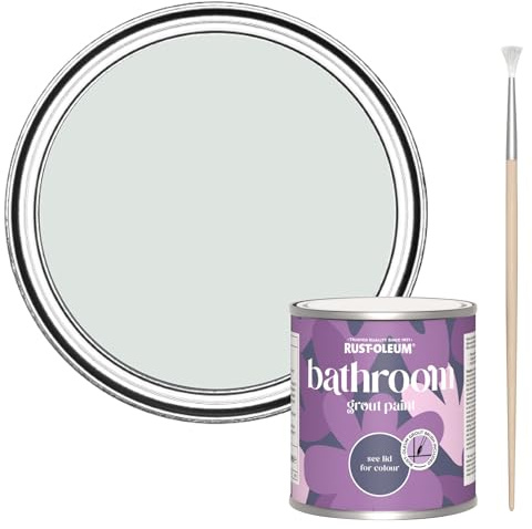 Rust-Oleum Mould-Resistant Grey Bathroom Grout Paint -Library Grey 250ml