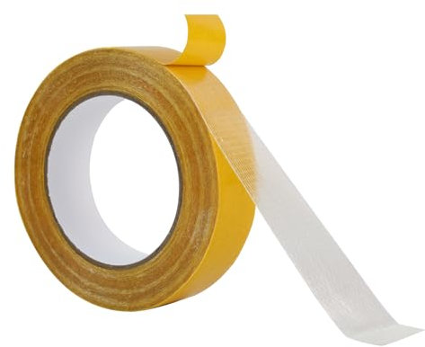 Nastro Biadesivo Extra Forte 20m x 30mm Nastro Adesivo per Tappeti Trasparente Rimovibile Senza Residui Multiuso Nastro Adesivo di Montaggio per Moquette Nastro Biadesivo in Tessuto