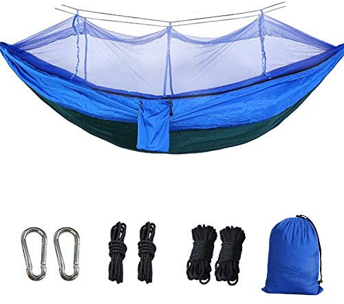 Hamacas para Acampar Hamaca para Tienda, mosquitera, Hamaca para Acampar, Hamaca portátil con mosquitera, Hamaca de Tela, Hamaca Columpio para Exteriores, mosquitera