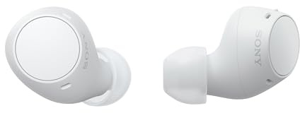 Sony WF-C510 In-Ear Bluetooth Headphones, Up to 22 Hours of Battery, Multipoint Connection, Microphone and Water Resistance, White