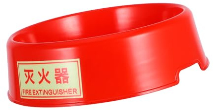iplusmile Soporte Para Extintor Soporte Para Extintor Fluorescente Rojo Soporte Base Para Extintor Estante De Almacenamiento Para Extintor Soporte De Suelo De Plástico Para 5-8 Kg