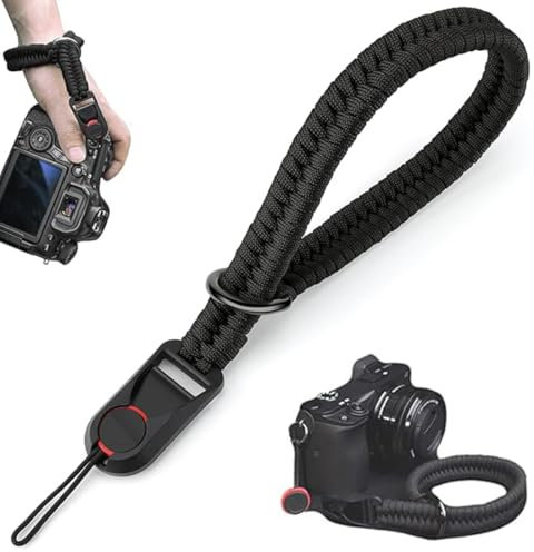 SULIUDAJI Dragonne Appareil Photo, Poignée De La Dragonne, Avec Boucle De Sécurité, Dragonne Pour Appareil Photo, Sangle De Poignet Réglable Pour Appareil Photo, Caméra Grip Lanière De Poignet Pour