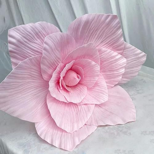 ZEYRU Riesige PE-Orchidee, künstliche Blume, Dekoration für Zuhause, Hochzeit, Hintergrund, Straße, führt, künstliche Schaumrose, Einkaufszentrum, Display, Blumenmuster, Rosa, 30 cm