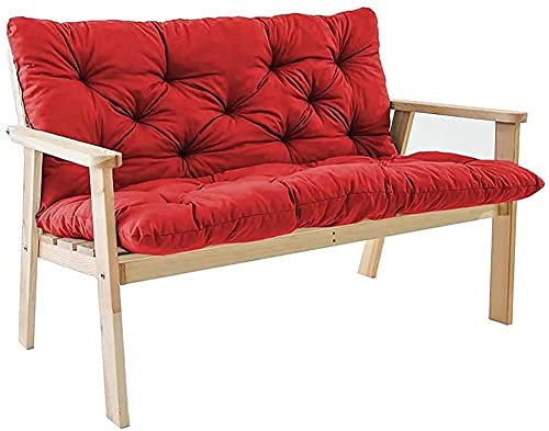 Verdickte Rückenlehne, Gartenschaukelkissen mit Rückenstützkissen, Outdoor-Sofa-Sitzpolster für 2- und 3-Sitzer-Hängematte, Holzstuhl-Palette, Ersatz-Sitzkissen für Komfort