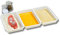 3PAGEN® Panier-Set 3-teilig, Panierschalen Set mit 3 Stück, Schalen zum Panieren 27 x 16 x 3,5 cm, Panierstraße Schnitzel, für Fleisch, Fisch und Gemüse, stapelbar, BPA frei - Kunststoff (Weiß)