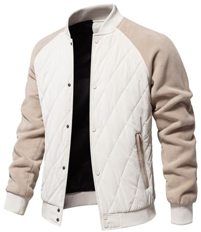 TYUIOP down jacket men cordjacke herren gefüttert mit mehreren taschen, warme winterjacke teddyfell, durchgehender knopfverschluss teddy jacke lang daunen