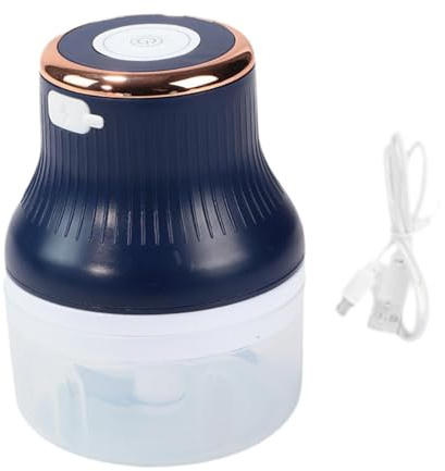 Gralara Mini eléctrica de, nueces, Carne, Pimienta, Cebolla, trituradora de Chile, Picar Cebolla, Jengibre, batidora de Mano inalámbrica para, Azul