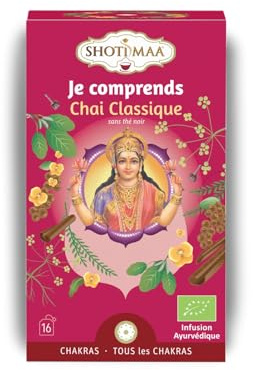Tisane Bio Chai Classique Sans Caféine - Infusion généreuse et équilibrée - Moment de Détente et de Stabilité - Idéale après repas