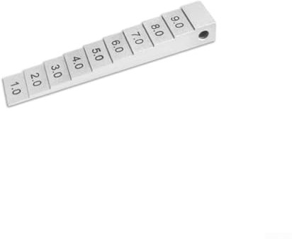 Spessimetro a cuneo per saldatura, design affusolato per misurazioni senza sforzo, per edilizia e professionisti del settore automobilistico (1-10 mm)