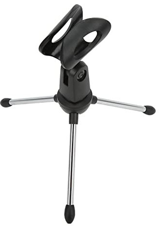 Saluaqui Support de Microphone de Bureau Réglable avec Clamp/Holder Micro | Table Table en Acier Inoxydable Premium Support | Conception Anti-skid Stable pour la Conférence et la Diffusion en Direct