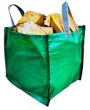 A&A SUPPLIES UK - Sacchi per rifiuti da giardino - 90 litri - Sacchi - con manici inferiori - 45 x 45 x 45 cm - Resistente giardino riciclabile per conservare foglie di erba (1)