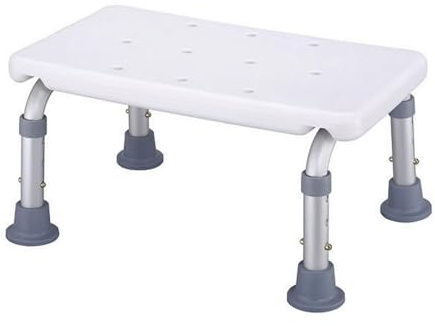 Poggiapiedi per vasca da bagno, piedini antiscivolo leggeri, pedale di sicurezza per vasca da bagno, sedia da doccia antiscivolo regolabile