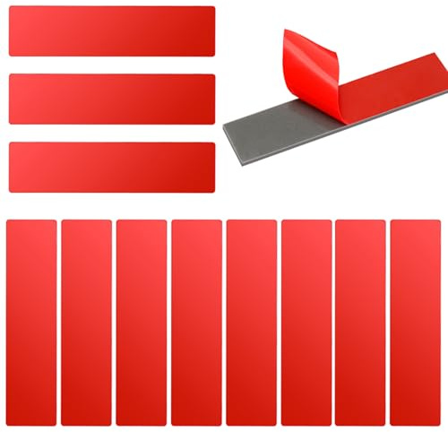 UWHITE 12 Pack Number Plate Stickers, 3mm Thick, Extra Strong Adhesive for Licence Plate, Vehicle Number Plates, Car Registration, Number Plate Fixings