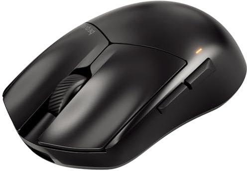 be quiet! Dark Perk Sym PC Gaming Maus, 55 g leicht, extrem Lange Akkulaufzeit, 8.000 Hz Abtastrate, PixArt PAW3950 Sensor, 32.000 DPI, optische 70-m-Switches, 100% PTFE-Glide Skates