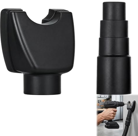 Drill Dust Collector, 2 Pcs Drill Dust Catcher Hands Free Dust Extraction Electric Drill Vacuum Cleaner for Attachment to Remove Debris and Prevent Splashing During Drilling, Debris Containment System