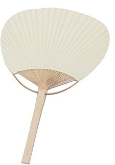 Lotto di 20 Ventagli Pai Pai in vimini, bambù, carta – Ventagli cinesi biancaneve