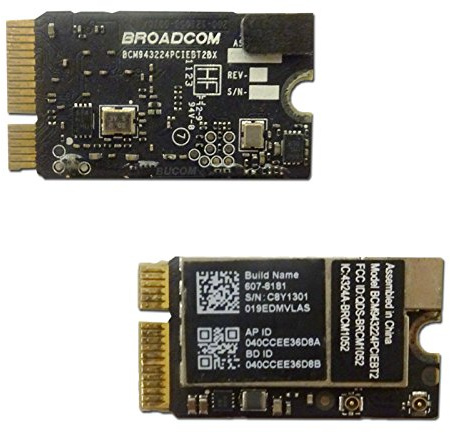 Bucom WiFi WLAN Bluetooth Airport Karte für MacBook Air 11 13 A1370 A1369 A1465 A1466 BCM943224PCIEBT2 BCM4322