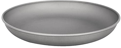 TiTo Titanium Piatto in Titanio Portatili Ultraleggere Piatti Piattino da Campeggio Esterno Stoviglie per Barbecue Escursionismo Domestico Zaino Trekking Viaggi Picnic(Grande)