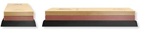 KAI Piedra de afilar combinada Shun, grano: 1000/4000 - Afilador de cuchillos japonés para afilado fino y pulido - Piedra de afilar para cuchillos Dimensiones: 21 x 7 x 3 cm