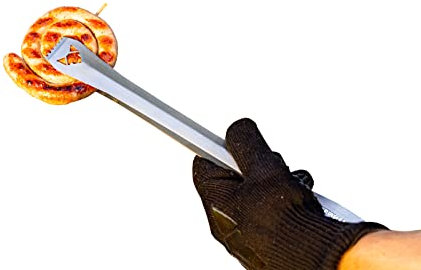 FENNEK Pince à barbecue | avec lanière en cuir/ouvre-bouteille | Made in Germany