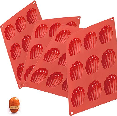 Molde De Madeleine, Molde Para Magdalenas De Silicona Antiadherente 9 Cavidades Con Forma De Concha Para Magdalenastray Chocolate, Mousse, PudíN, Yogurt Y Congelado Hornear En El Horno