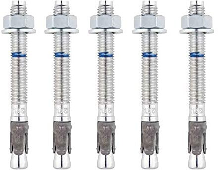 BATIFIX 20 Stück Schwerlastanker verzinkt mit ETA Option 1 Industriequalität Schwerlastdübel Keilanker Bolzenanker Ankerbolzen Blitzdübel Ankerschraube (M12 x 220)
