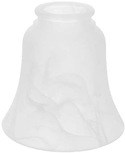 Luxshiny Frosted Glass Lamp Shade E27 Interface 5.39In Simple Lampshade with Diffuser Light Accessory for Bedroom Living Room Table and Ceiling Lamps