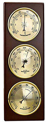 Samnuerly Wand Barometer Thermometer Hygrometer Luftdruckmesser Wetterstation zum Aufh?ngen Zuhause/Büro