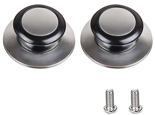 2 Piezas Pomo de Tapa Repuesto de Acero Inoxidable Para Olla, Universal Para Accesorios de Extracción de Cocina