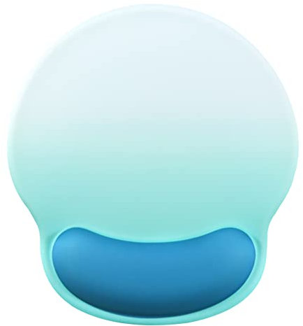 Tappetino per mouse ergonomico in gel alla moda e personalizzato per accessori da scrivania da ufficio, fondo antiscivolo, comodo per giochi, computer e laptop, piccolo tappetino per mouse (verde