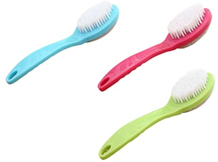 minkissy 3stücke Multifunktionale Fußfeilen Hornhautentferner Pediküre-werkzeug Natürliche Bimsstein-feilen Rosy Blau Und Grün Für Sanfte Fußpflege