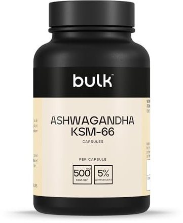 Bulk KSM-66 Ashwagandha – Cápsulas de 500 mg, 500 mg, 30 Cápsulas, 30 Dosis