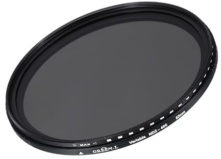 Sourcing Map ND2-400 Lens Filter, 82mm, Black, Optical Glass, Aluminum, Variable Neutral Density Filter for Camera Photography